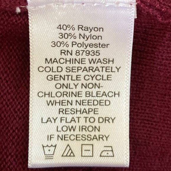susan graver womens open front cardigan red maroon burgundy 2X soft stretchy new - Picture 9 of 9